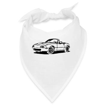 CLASSIC MIATA MK1 MX5 EUNOS - Bandana - Weiß - Vorne