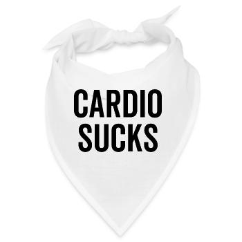 Cardio Sucks - Bandana - Weiß - Vorne