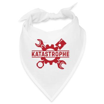 Katastrophe Geschenk Mechaniker Kfz Auto Garage - Bandana - Weiß - Vorne