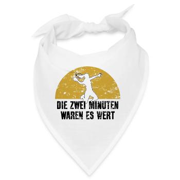 HANDBALL HANDBALLER ZWEI MINUTEN FOUL - Bandana - Weiß - Vorne
