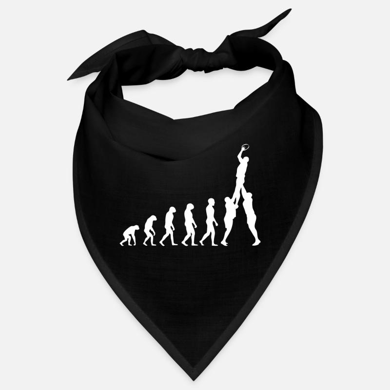 Rugby Evolution Of Man Funny Football Evolution Bandana