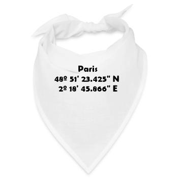 Paris - Bandana - Weiß - Vorne