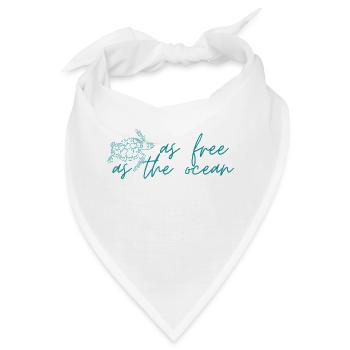 As Free as the ocean - Bandana - Weiß - Vorne