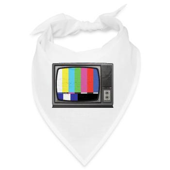 tv Signal - Bandana - Weiß - Vorne