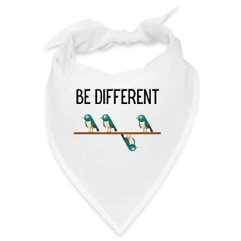 Be Different Vögel Birds - Bandana - Weiß - Vorne
