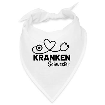 krankenschwester krankenhaus - Bandana - Weiß - Vorne