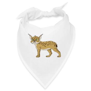 Luchs - Bandana - Weiß - Vorne