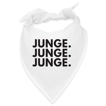 Junge Junge Junge lustiges Statement Kranplätze - Bandana - Weiß - Vorne
