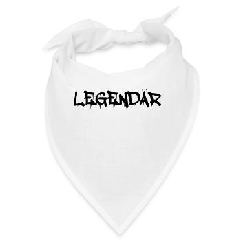 legendär - Bandana - Weiß - Vorne