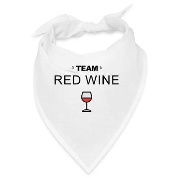 Team Rotwein - Bandana - Weiß - Vorne