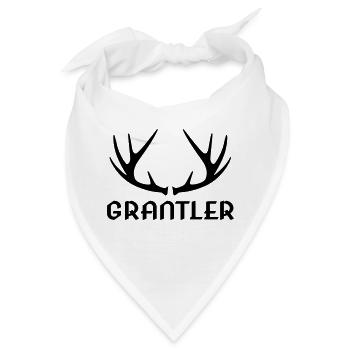 Bayrisch Grantler grantig Bayer Geschenk lustig - Bandana - Weiß - Vorne