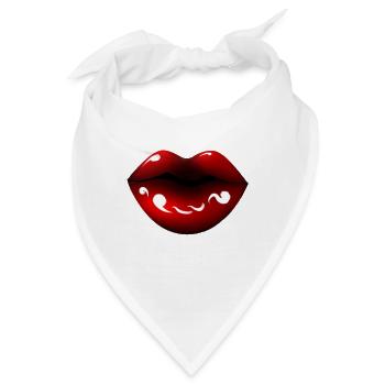 Red Lips - Bandana - Weiß - Vorne