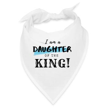 Ich bin eine Tochter des Königs - Christian Clothing - Bandana - Weiß - Vorne