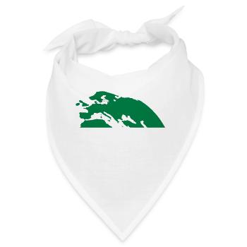 Europa Afrika Asien - Bandana - Weiß - Vorne