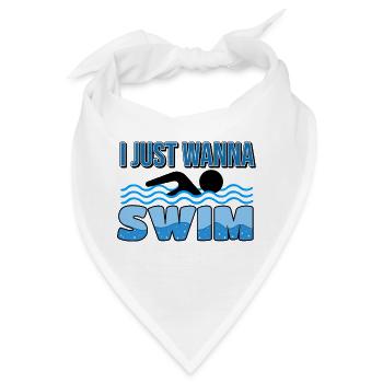 schwimmen tauchen schwimmbecken brustschwimmen - Bandana - Weiß - Vorne