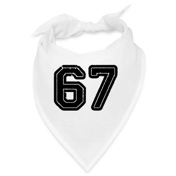 67 - Bandana - Weiß - Vorne