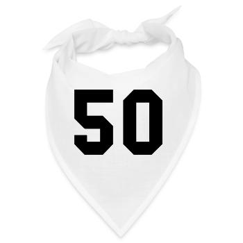 50 - Bandana - Weiß - Vorne