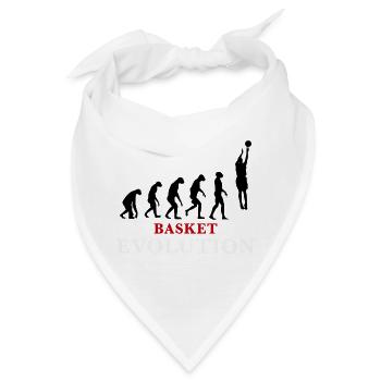 Basket Evolution Sport und Humor 3c - Bandana - Weiß - Vorne