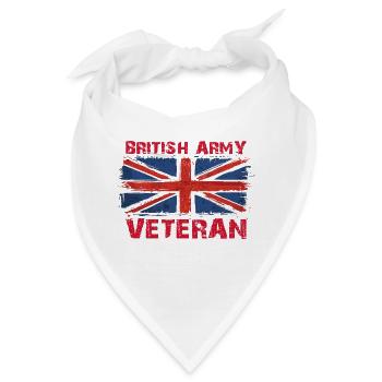 British Army Veteran - Bandana - Weiß - Vorne