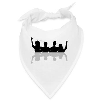 Spiegel Freunde zusammen - Bandana - Weiß - Vorne