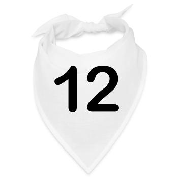 12 - Bandana - Weiß - Vorne