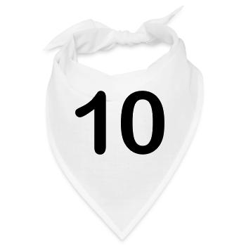 10 - Bandana - Weiß - Vorne