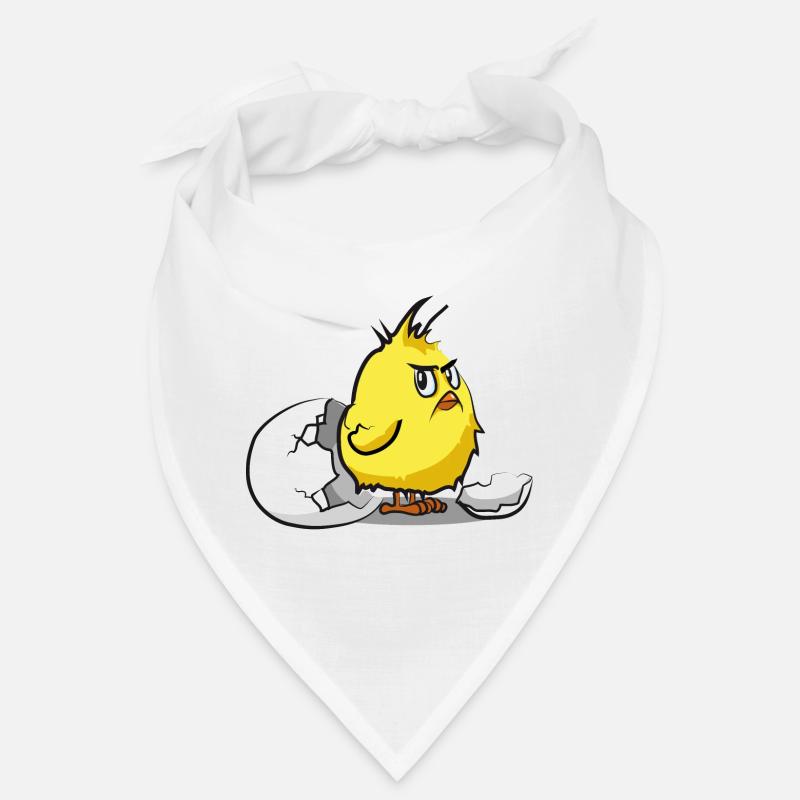 funny evil chick eggshell bird beep Bandana