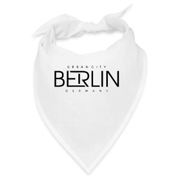Berlin Berliner Urban City Style Schriftzug Design - Bandana - Weiß - Vorne