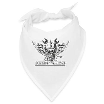 Biker's Garage - Bandana - Weiß - Vorne