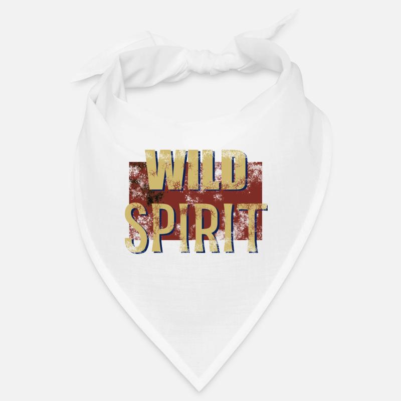 Coole Inschrift wilde Seele Textur Bandana