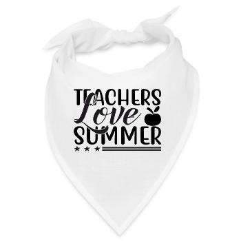 Teachers love Summer - Bandana - Weiß - Vorne