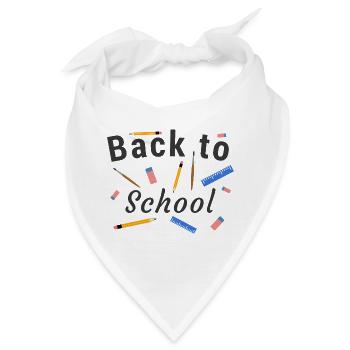 Zurück zur Schule - Bandana - Weiß - Vorne