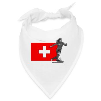 Frauenfussball Schweiz - Bandana - Weiß - Vorne