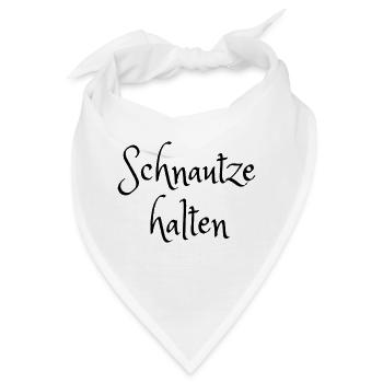 Schnautze halten - Bandana - Weiß - Vorne