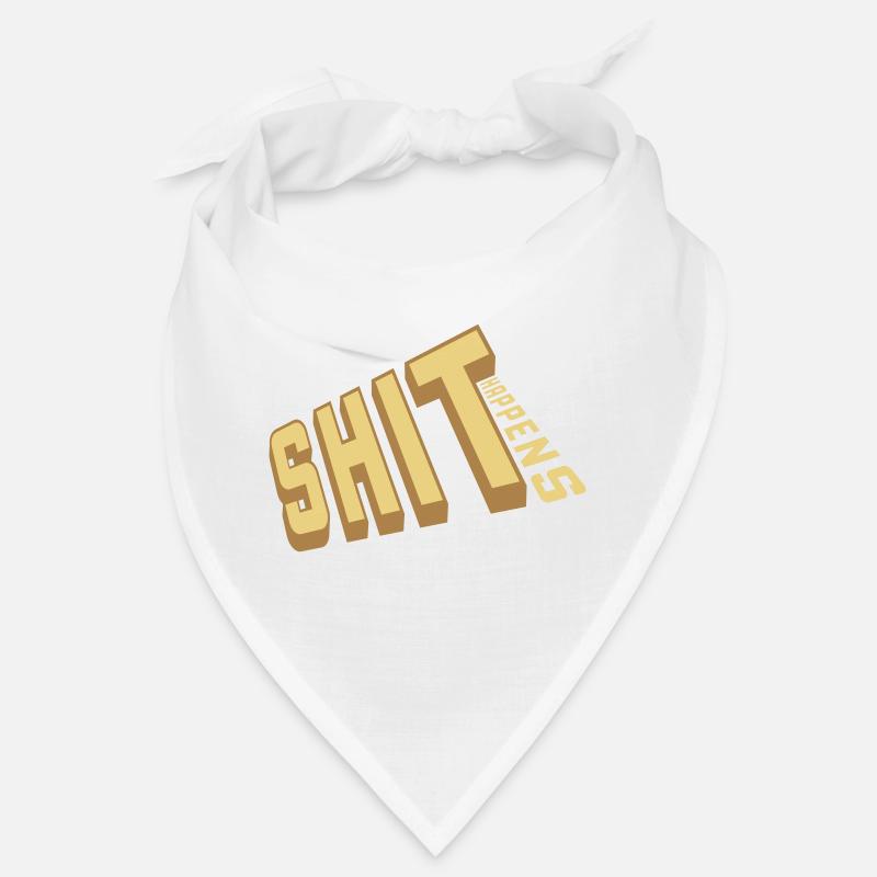 Shit happens Spaß Spruch Bandana