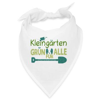 Kleingärten Grün für alle grunge - Bandana - Weiß - Vorne