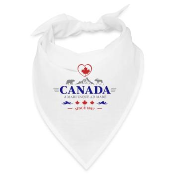 Kanada Vancouver Montreal Toronto Maple Leaf Bären - Bandana - Weiß - Vorne