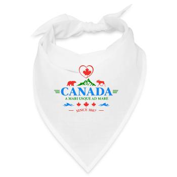 Kanada Vancouver Montreal Toronto Maple Leaf Bären - Bandana - Weiß - Vorne