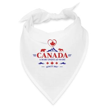Kanada Vancouver Montreal Toronto Maple Leaf Bären - Bandana - Weiß - Vorne