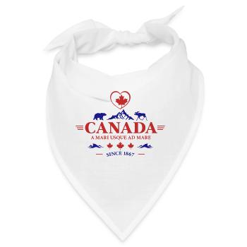 Kanada Vancouver Montreal Toronto Maple Leaf Bären - Bandana - Weiß - Vorne