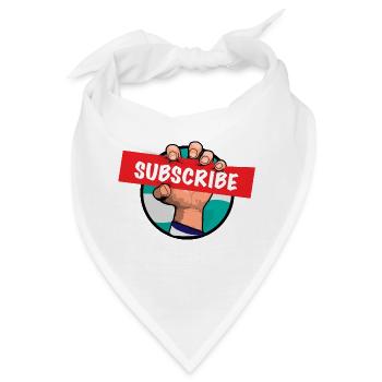 Abonnieren Sie den Kanal - Bandana - Weiß - Vorne