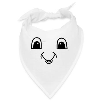 Cute face - Bandana - Weiß - Vorne