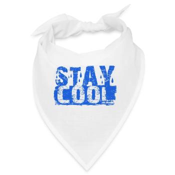 Stay cool - Bandana - Weiß - Vorne