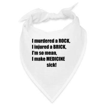The Legend Rock Brick Medicine - Bandana - Weiß - Vorne