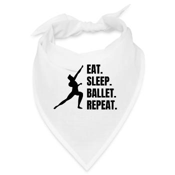 Ballett Tänzerin Tanzkurs Geschenk Tanz Ballerina - Bandana - Weiß - Vorne