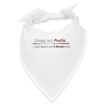Einmal mit Profis - Bandana - Weiß - Vorne