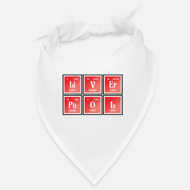 Liverpool | Periodensystem der Elemente - Bandana - Weiß