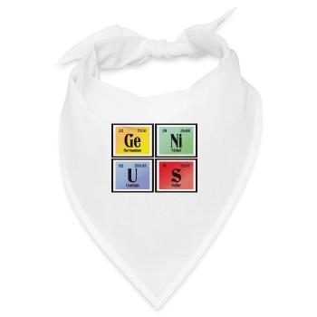 Genius | Periodensystem der Elemente - Bandana - Weiß - Vorne