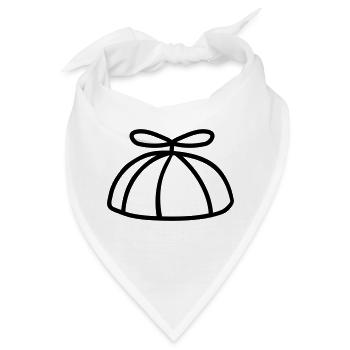 Windrad Hut bunte Propellermütze - Bandana - Weiß - Vorne