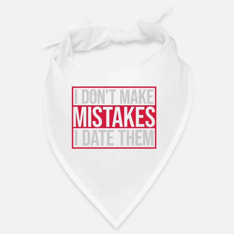 Date Mistakes Quote Logo Bandana